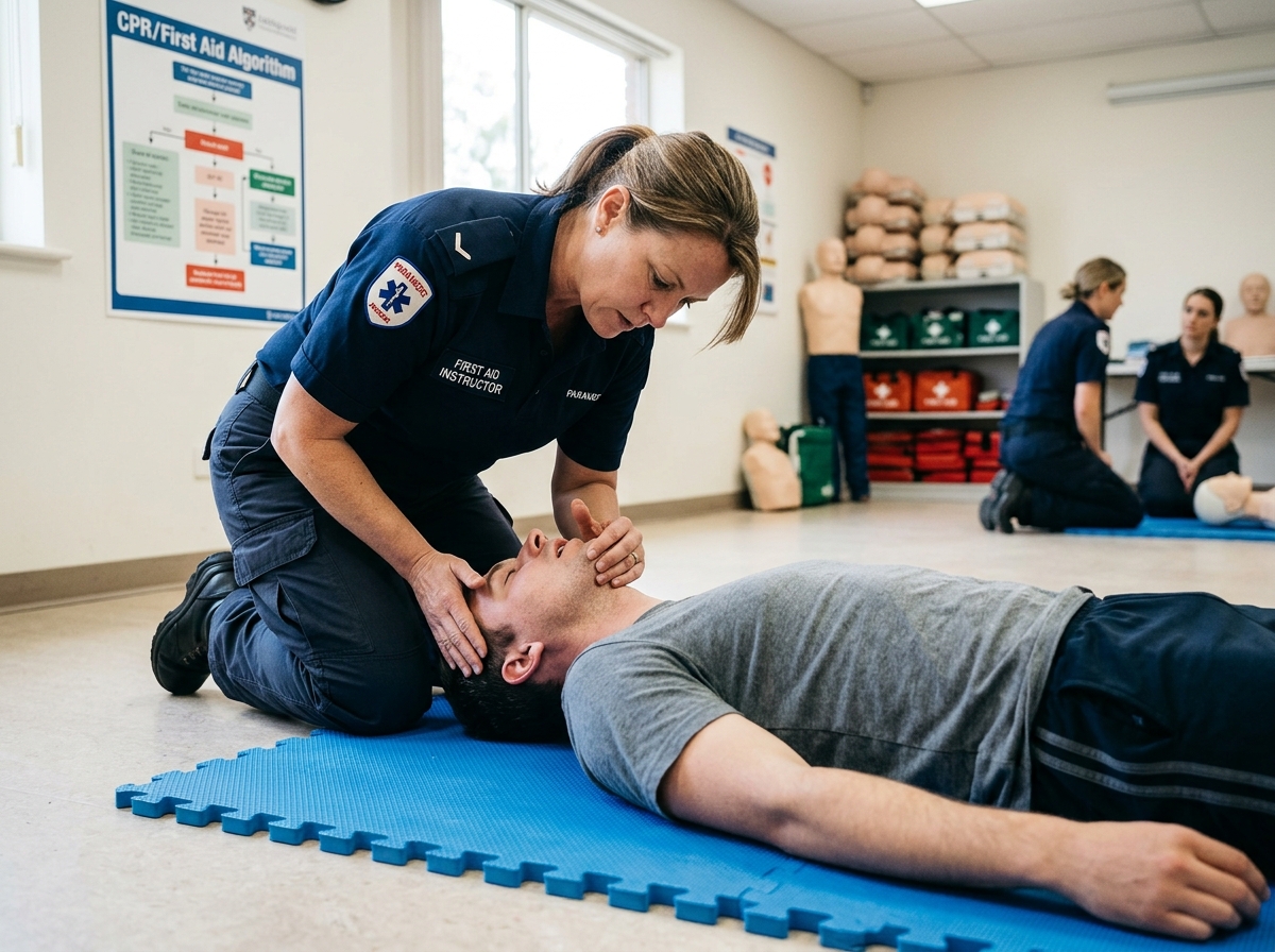 Mouth to mouth resuscitation training